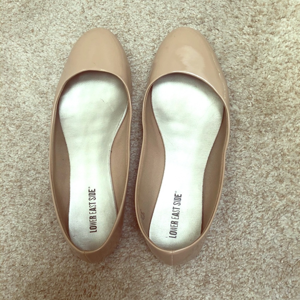 Beige flats